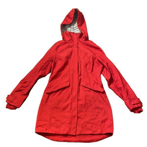 🌷 True North 🌷 Long Red Hooded Fleece Lined Jacket
